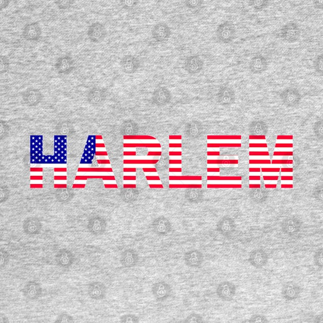 Harlem Texted Based | American Flag Design by Harlems Gee